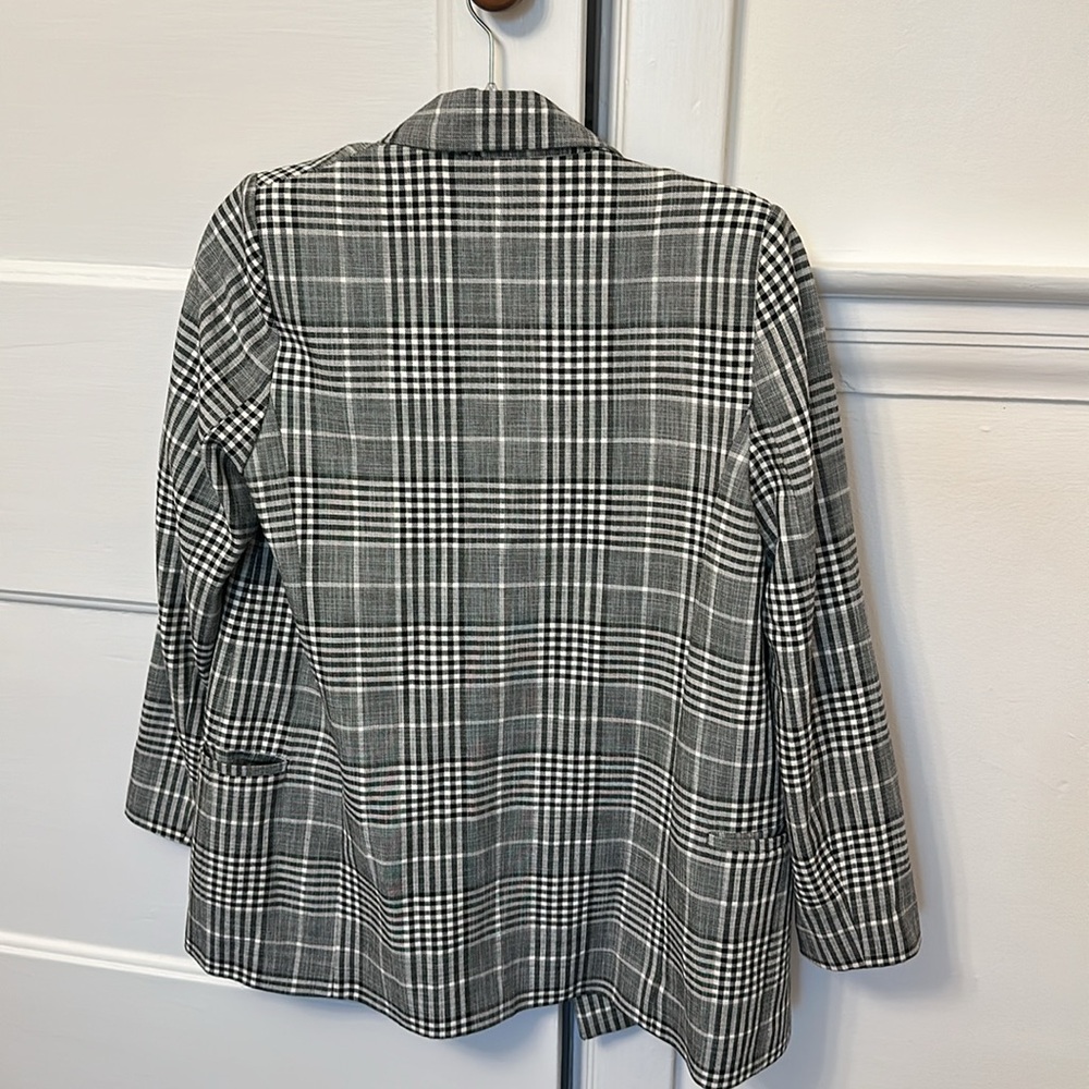 Beautiful Mango Mng Check Print Double Breasted B… - image 4